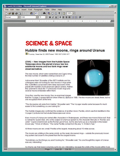 Example of a document editor interface showing formatted text and images enhanced using a DOC Add-On